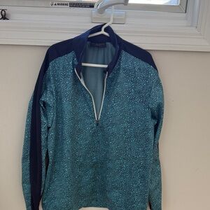 Kids Blue Patterned Pullover